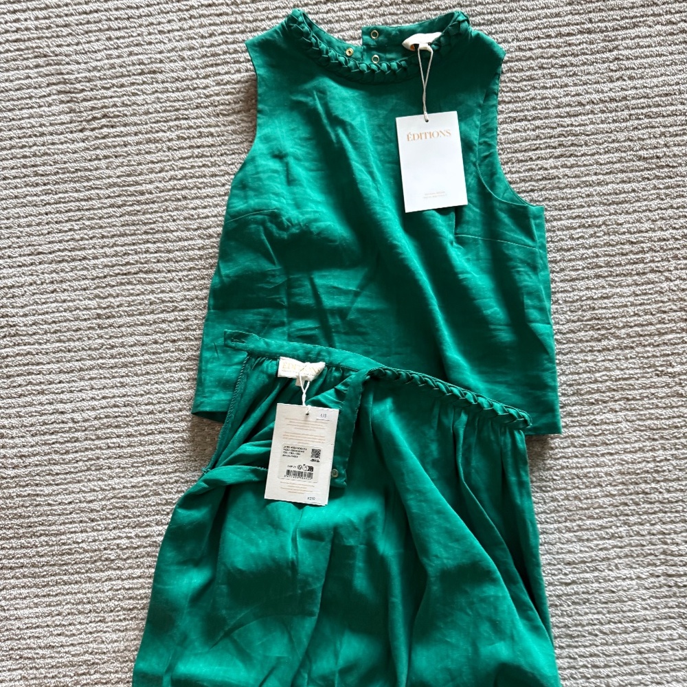 Sezane Soraya Emerald green editions set